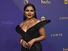 Mindy Kalingová na cenách Emmy v Los Angeles (15. zá�í 2024)