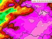 Úhrn sráek od tvrtka do nedle v modelu Aladin. (12.-15. záí 2024)