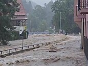 Situace na ekách v Olomouckém kraji se v noci na nedli 15. záí kvli...