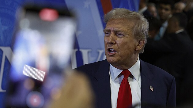 Donald Trump kr�tce po televizn� debat� na ABC News (11. z��� 2024)
