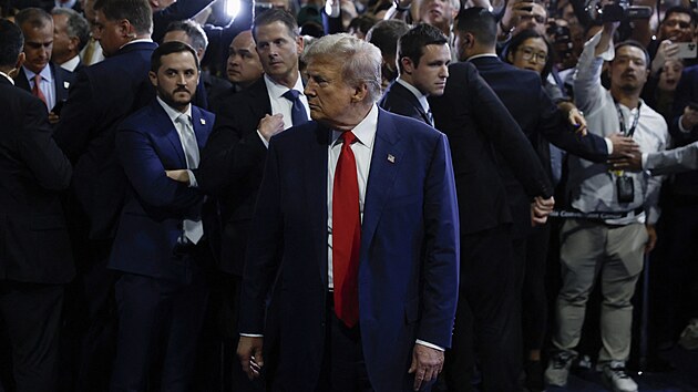 Donald Trump krtce po televizn debat na ABC News (11. z 2024)