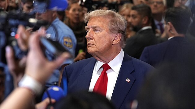 Donald Trump kr�tce po televizn� debat� na ABC News (11. z��� 2024)