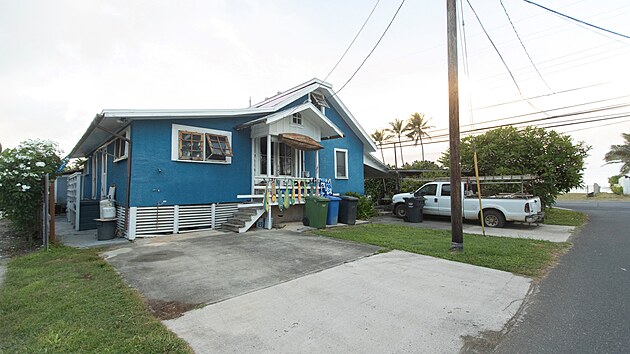 D�m ve m�st� Kaaawa, kde Routh v posledn�ch letech �il.