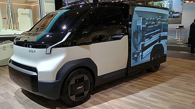 Koncepty elektrick�ch dod�vek zna�ky Kia na veletrhu IAA Transportation v Hannoveru