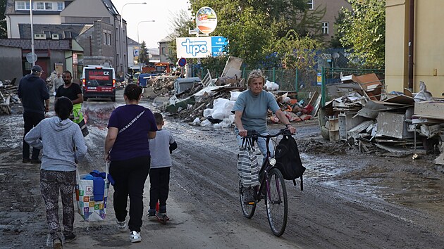 Opava, klid msta po odpadnut povodov vody.  (19. z 2024)