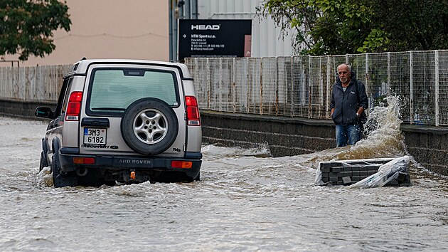 Zaplaven msto Litovel na Olomoucku. (16. z 2024)