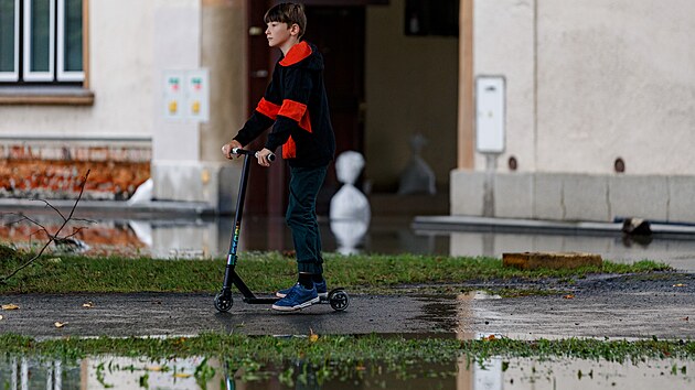 Zaplaven� m�sto Litovel na Olomoucku. (16. z��� 2024)