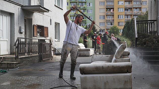 Opavsk� s�dli�t� Kate�inky a situace po povodn�ch (17. z��� 2024)