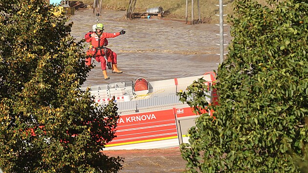 Následky povodn� v Krnov�. (15. zá�í 2024)