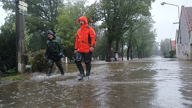 Zatopen obec Plav v nedli 15. 9. dopoledne.