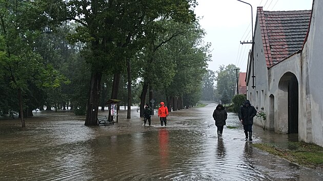 Zatopen obec Plav v nedli 15. 9. dopoledne.