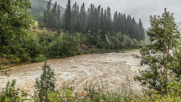 Rozbouen Labe ve pindlerov Mln (15.9.2024).