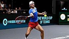 Tomáš Macháč na Davis Cupu ve Valencii.