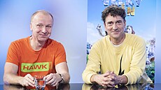 Hosty po�adu Rozst�el jsou herec Sa�a Ra�ilov (vpravo) a re�isér Radek Beran.