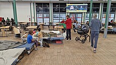 Ostravské centrální evakua�ní centrum na výstavi�ti �erná louka