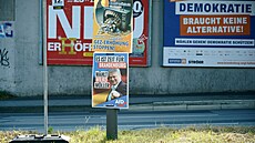 Volební plakáty ve Frankfurtu nad Odrou (17. zá�í 2024)