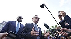 Britský premiér Keir Starmer v Bílém dom� (13. zá�í 2024)