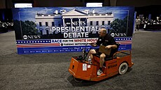 P�íprava zázemí pro prezidentskou debatu na televizní stanici ABC News (9. zá�í...