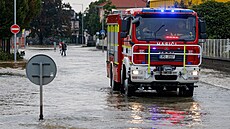 Zaplavené msto Litovel na Olomoucku. (16. záí 2024)
