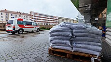Nemocnice Milosrdných brat�í, evakuace pacient� v Brn�. (14. zá�í 2024)
