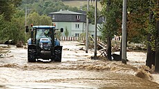 Obec Zátor v okrese Bruntál v Moravskoslezském kraji. (15. zá�í 2024)