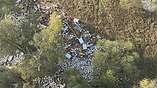 Sudy Kofoly, které vyplavila velká voda.