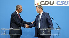 Pedseda Kesanskodemokratické unie (CDU) Friedrich Merz na spolené...