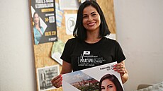 Jedni�ka moravskoslezské kandidátky Pirát� Zuzana Klusová (12. zá�í 2024)