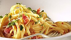 Linguine s krab�m masem