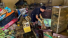 Tajfun Yagi s sebou p�inesl do Vietnamu záplavy a sesuvy p�dy. (11. zá�í 2024)
