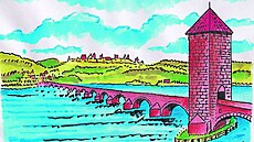 Juditin most sám o sob� musel Pra�any nadchnout i tím, �e byl postaven z...