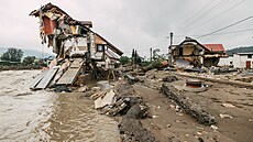 eská Ves na Jesenicku po niivých povodních. (16. záí 2024)