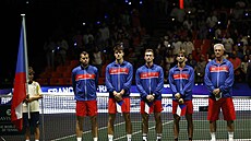 etí tenisté nastupují proti týmu Francie ve skupin Davis Cupu ve Valencii.