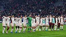 Radost hrá�� Bayernu Mnichov po rekordní výh�e 9:2 nad Dinamem Záh�eb.