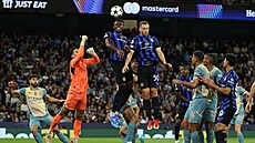 Závar ve vápn Manchesteru City v utkání s Interem Milán.