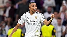 Kylian Mbappé slaví svj první gól v Lize mistr za Real Madrid, trefil se...
