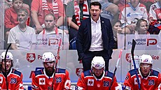 Pardubický trenér Marek Zadina a jeho sv��enci