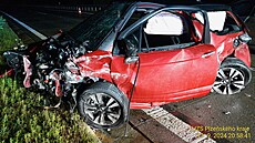 Tragicky skonila nehoda na dálnici D5 u Kladrub. idika srazila oféra, který...