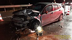 Tragicky skonila nehoda na dálnici D5 u Kladrub. idika srazila oféra, který...