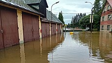 Povode� postihla také pivovar Holba v Hanu�ovicích. (16. zá�í 2024)