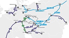 Ropovodní systémy v Evrop�