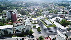 Centrum urgentní medicíny rostoucí v areálu liberecké nemocnice bude typov�...