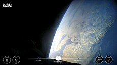 Pohled na Zemi p�i prvním výstupu v rámci mise Polaris Dawn.