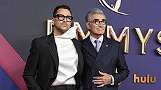 Dan Levy a Eugene Levy na cenách Emmy v Los Angeles (15. zá�í 2024)