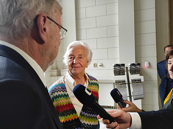 Johanna Kammerlanderová u Ústavního soudu v Brn (26. záí 2024)