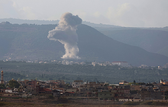 Libanonské hnutí Hizballáh v ned�li �asn� ráno vypálilo na sever Izraele p�es...