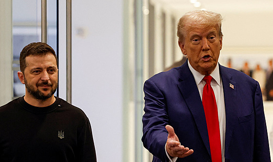 Kandidát na amerického prezidenta Donald Trump se se�el v New Yorku s...