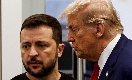 Kandidát na amerického prezidenta Donald Trump se se�el v New Yorku s...