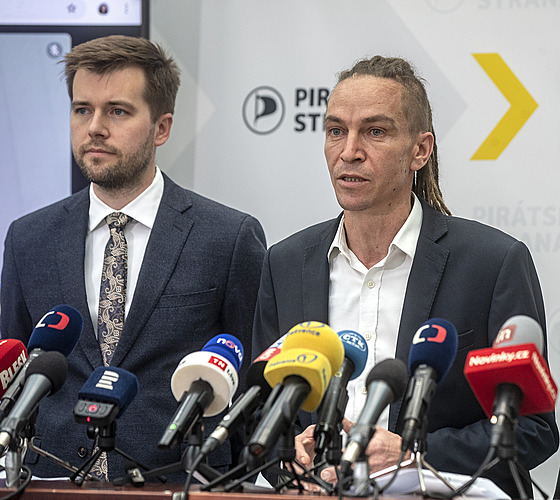 Tisková konference Pirátské strany. (24. záí 2024)