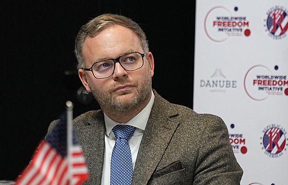 Poltický poradce maarského ministerského pedsedy Viktora Orbána Balázs Orbán...